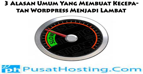 3 Alasan Umum Yang Membuat Kecepatan WordPress Menjadi Lambat