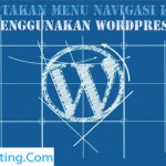 menu navigasi Wordpress